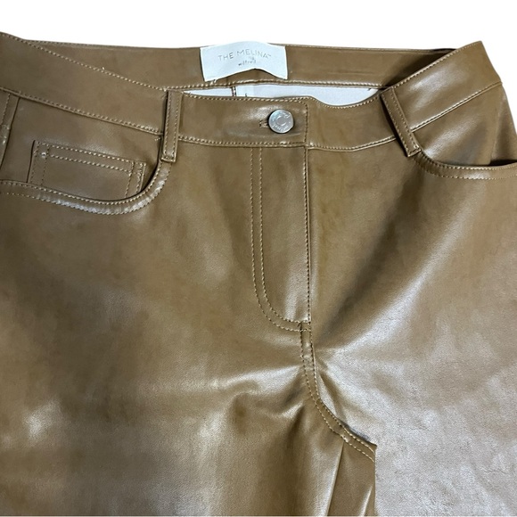 Aritzia Wilfred Melina Brown Vegan Leather Pants - Picture 5 of 10